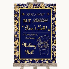 Blue & Gold Wishing Well