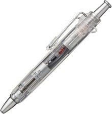 Tombow AirPress Ballpoint Pen Metal Clear Barrel Pressurised Ink 0.7mm