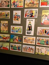 60 Framed Saucy Seaside Postcards in 3 Framed Pictures