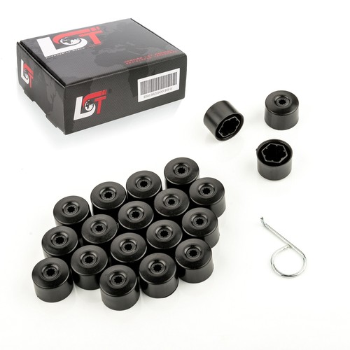 20x wheel nut caps black - caps, 17