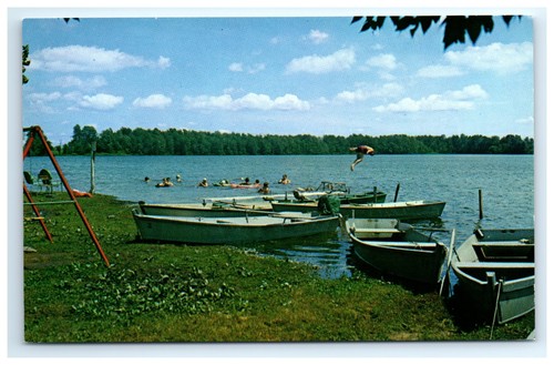 Postcard boats north - postcard,