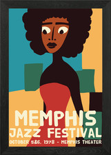 Memphis Jazz Festival Framed