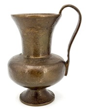 Vintage BRONZE HANDLED VASE -