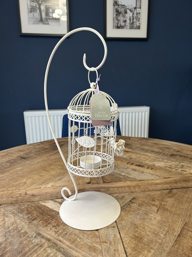 Shabby chic bird cage metal - cage,