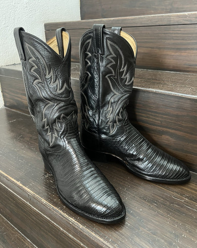 Vtg tony lama black - tony,