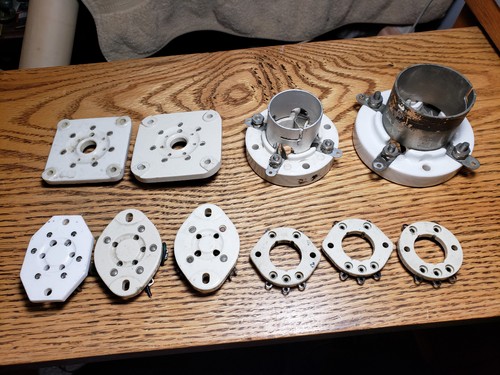 Ham radio tube sockets - ham,