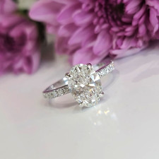 IGI Lab Created 2.50 Ct Oval