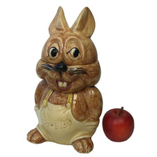 Easter bunny Biscuit Barrel Cookie Jar Bunny Rabbit P&K  ceramic VGC