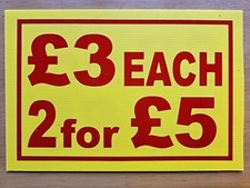 MARKET TRADER CORREX SIGN BOARD DOUBLE SIDED & WATERPROOF £3 EACH 2 FOR £5