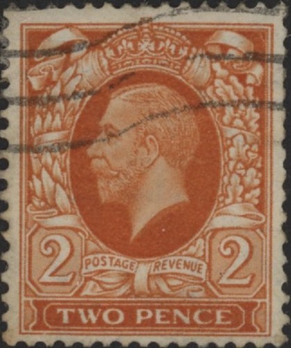 George orange sideways - gb, 2d