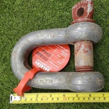CE ⚡12 Ton 12t Large Screw Pin Bow D Shackle Pulling Towing Lifting Recovery 7in