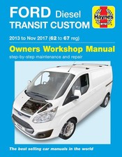 Ford Transit Custom Diesel (2013-Nov 2017) 62 to 67 Haynes Repair Manual