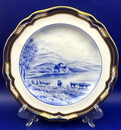 Spode handpainted cabinet - spode,