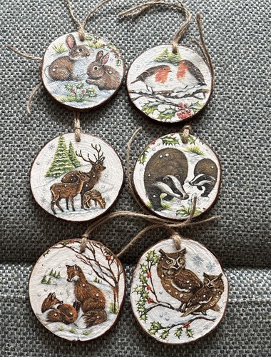 Woodland animals christmas - x,