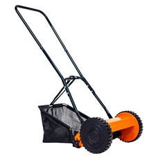 Hand Push Cylinder Lawn Mower Manual 30 or 40cm Width with Grass Collector eSkde