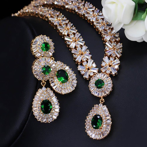 Gold plated cubic zirconia - plated,