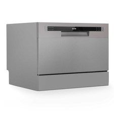 Baridi DH84 Compact Table Top 6.5L Countertop Dishwasher Low Noise Silver B