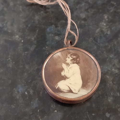 Antique vintage brass praying - antique,