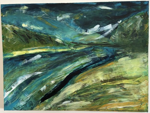 Large original acrylic - large,