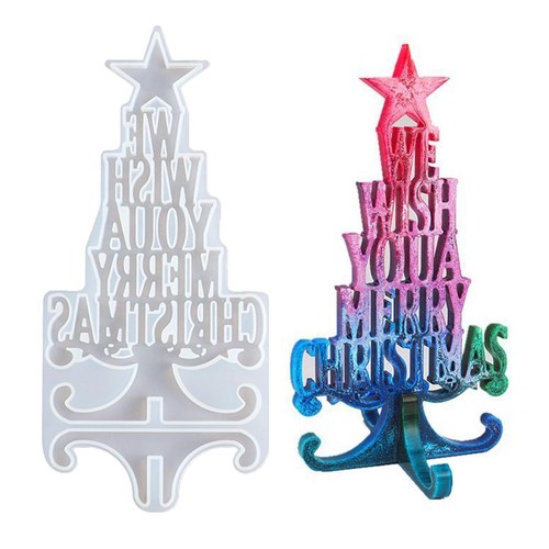 Merry christmas resin moulds - merry,