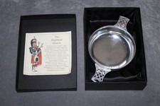 highland quaich pewter cup of