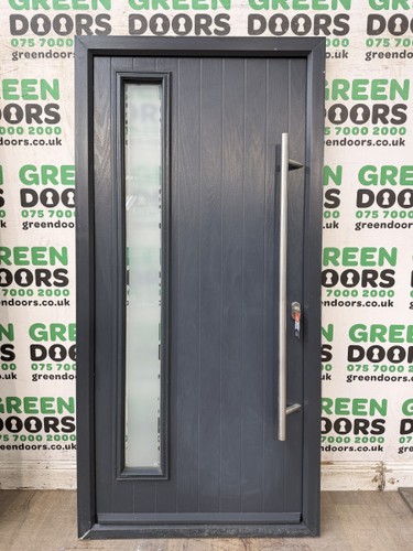 Modern grey front - front, door