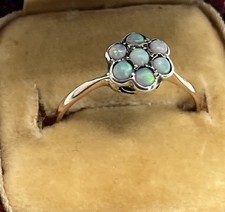 Antique opal cluster 9ct - opal,