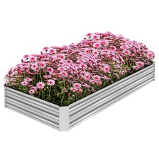 Galvanized Garden Bed, 8x4x1ft