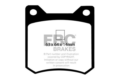 Ebc yellowstuff rear brake - yellowstuff,