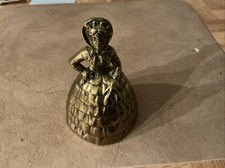 Vintage Crinoline Lady Brass Bell