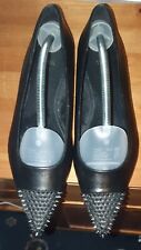 Stunning GOTHIC Pointed Flat Shoes Euro 38 UK 5 Dangerous Studs