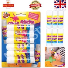 6 PACK TWIST UP GLUE STICKS SAFE NON TOXIC ARTS CRAFTS KIDS CHILDREN SCHOOL CARD