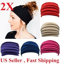 2pcs Elastic Stretch Wide Head