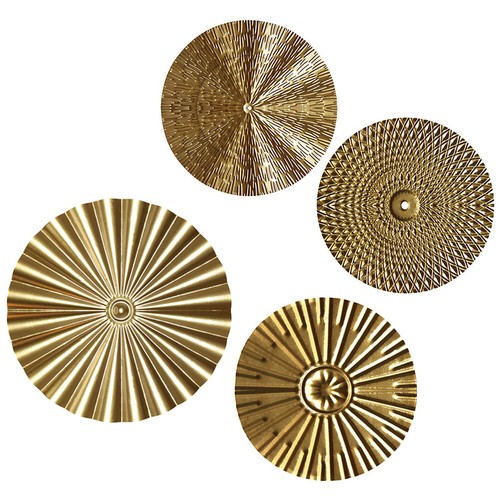4pcs modern golden - 4pcs, wall