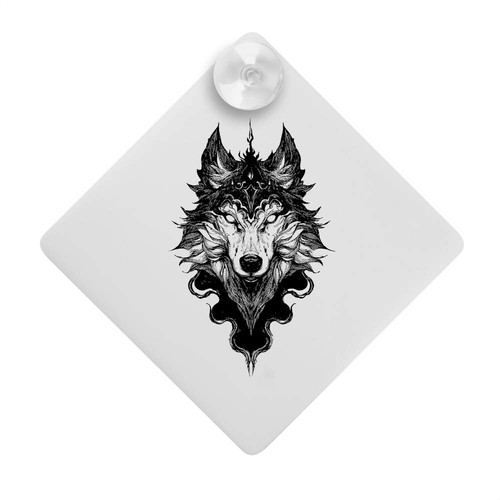 Majestic wolf portrait car - wolf, portrait'
