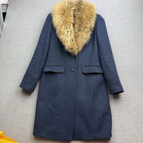 Joules tweed coat navy - coat, 8