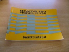 NOS HONDA CB160 HANDBOOK