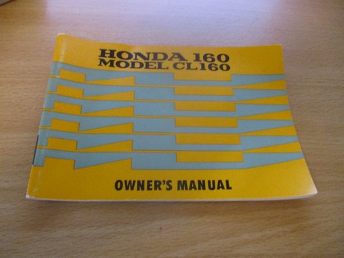 Nos honda cb160 - cb160, handbook