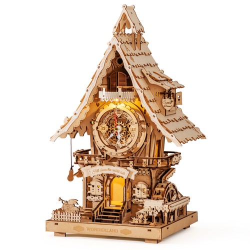 Rokr cuckoo clock wooden - 3d,