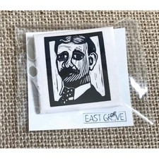 Nikola Tesla Linocut Print