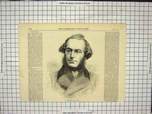 Original old antique print - original,