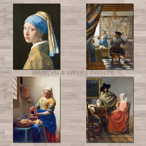 Vermeer prints canvas - vermeer, prints.
