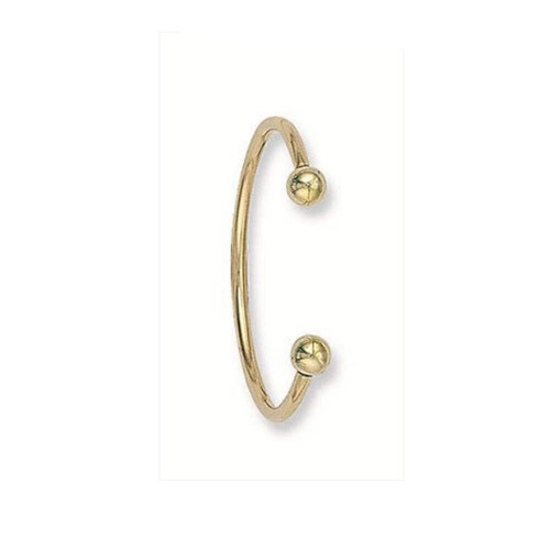 Solid yellow gold torque baby - yellow,