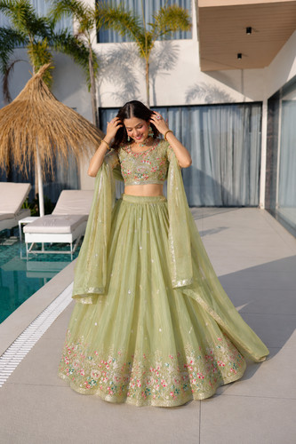 Lehenga choli indian wedding - lehenga,