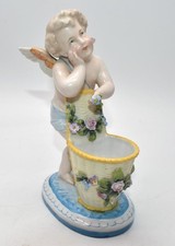 Antique Dresden Porcelain Figural Putti Vase - Dresden / Thuringa Mark