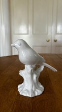 ceramic white bird ornament