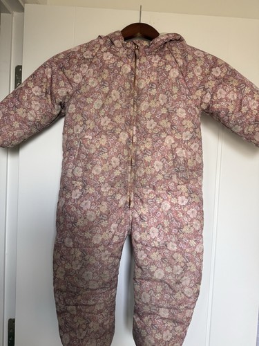 Pink floral hooded - pink, quilted