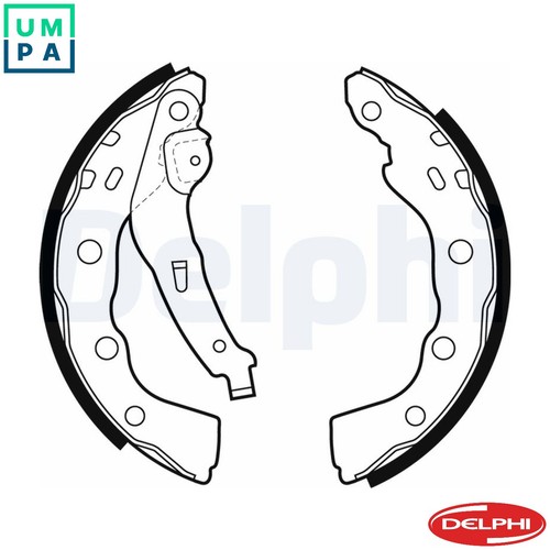Brake shoe set ls1880 - brake,