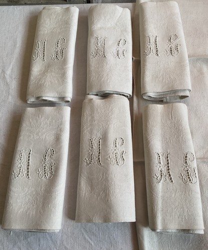 Antique serviettes vintage - serviettes,