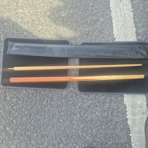 Pool snooker cue with black - cue,